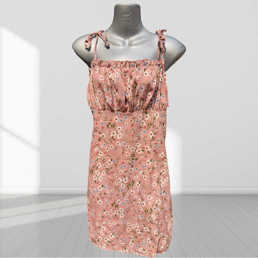 •🌼3/$15🌼 Shein floral dress size Large ✔️ - Picture 3 of 11